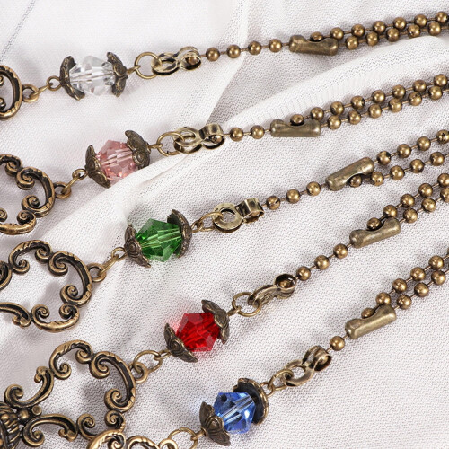 Crystal Ball Light Pendant Pull Chain 2 pcs 2