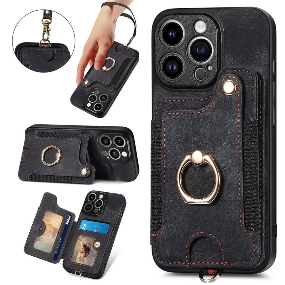 Iphone 13 Pro Wallet Case Pu Leather Black 941196059697