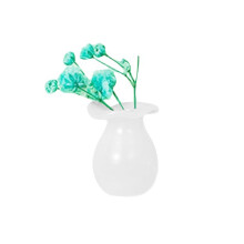 Magnetic Fridge Vases Set Ceramic Glass 3D Flower Pot