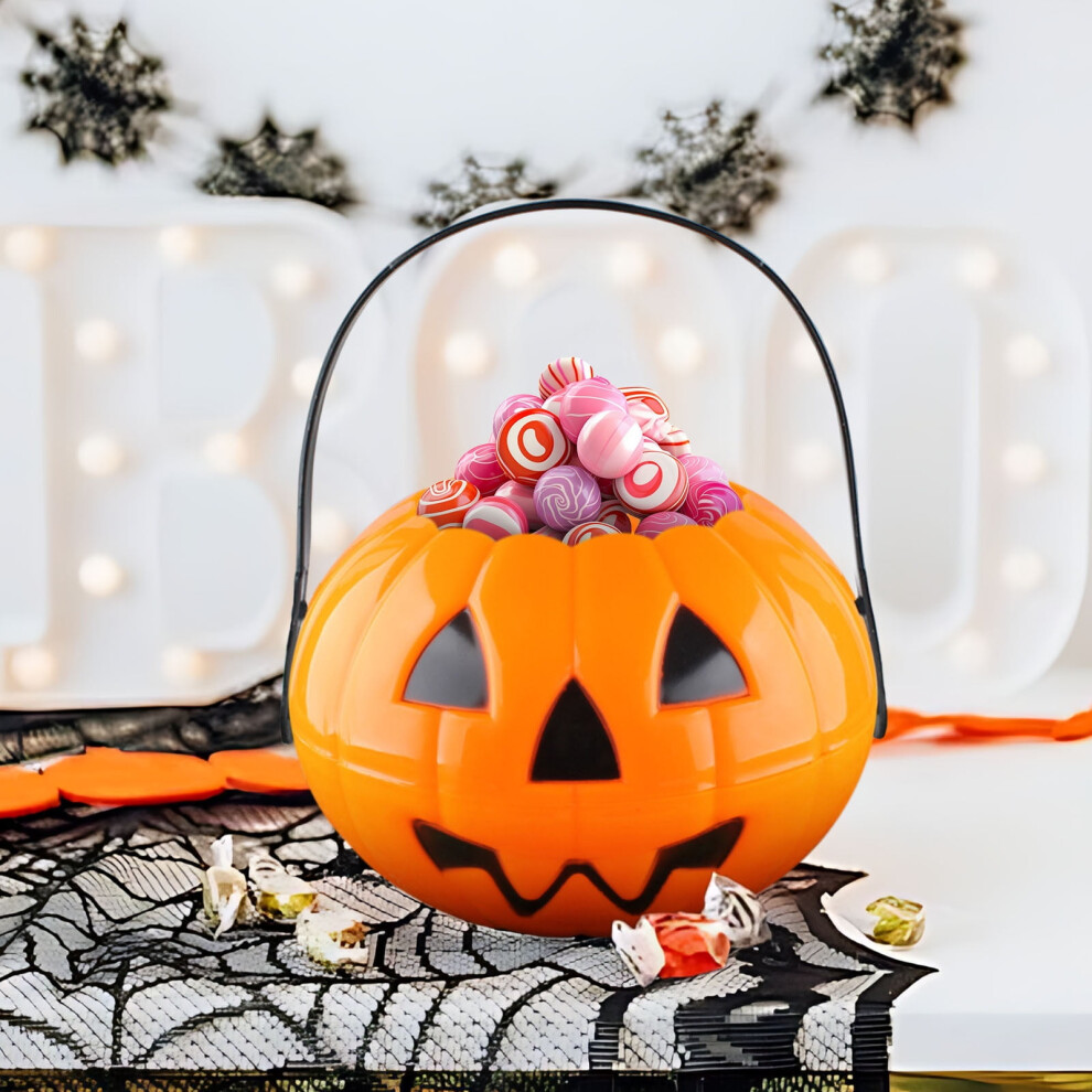 Halloween Candy Bucket For Kids Â Large Plastic Pumpkin 941196079640