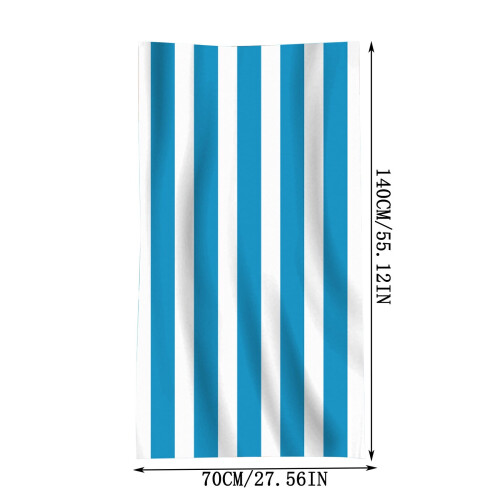 Striped Beach Towel for Men 70x140cm 2