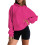 Women's Soft Casual Hooded Sweatshirt Lightweight Pullover 1