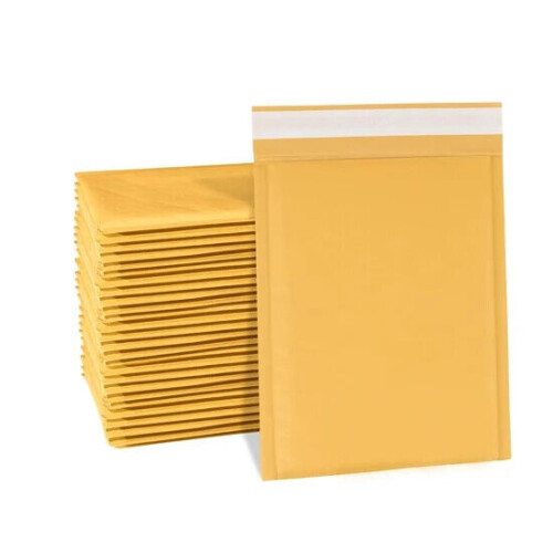 Kraft bubble mailer envelope 4x7 inches 500 pcs