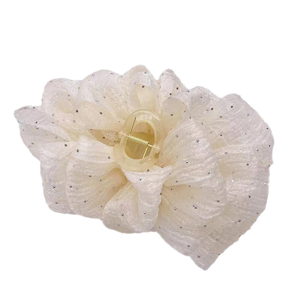 Sweet Mesh Tulle Hair Claw Clips 2-Color Big Bow