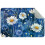 Washable Kitchen Rug Blue with White Daisies 20x30 in 1