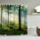 Bedruckter Duschvorhang aus Polyester, schimmelresistent, 150 x 180 cm 1