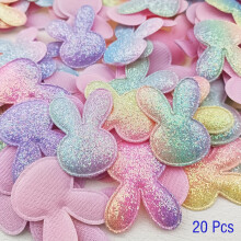 Bunny Head Embellishments Craft Decor 20 pcs