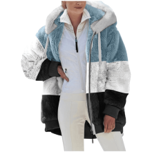 Plus Size Jackets and Coats for Women with Hood Fashion Zipper V-Neck Pullover Tops Long Sleeve Hooded Blouse Sweatshirt