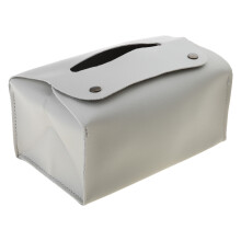 Boîte à mouchoirs imperméable en cuir PU (1 paquet)