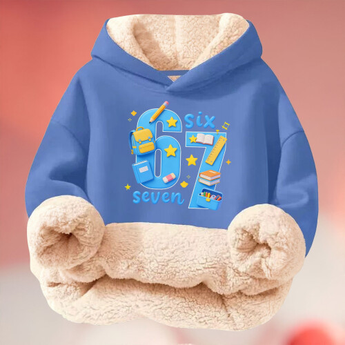 Sweat à capuche enfant imprimé multicolore, doux et confortable, motif graphique 1