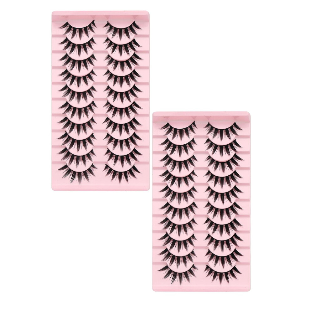 Manga Lashes Natural 3D Volume Anime False Eyelashes Korean
