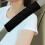 Auto Seat Belt Cover Shoulder Pad Black 4 PCS 1