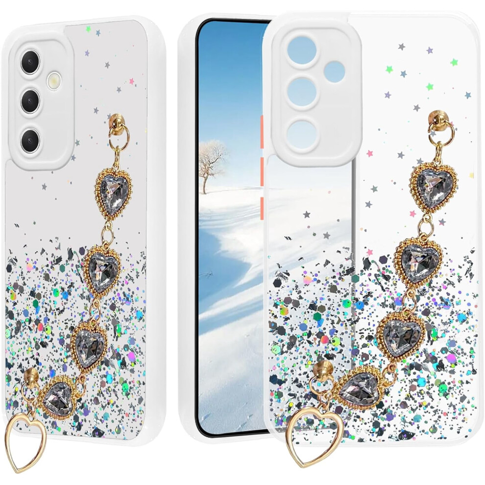 Glitter Silicone Case For Samsung Galaxy A54 5G With Pink 9130661422079