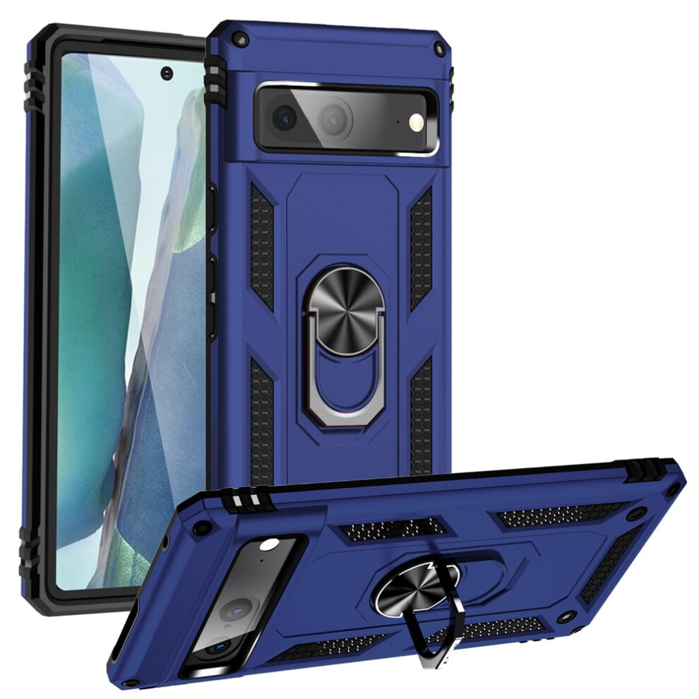 Google Pixel 7 Case Impact-Resistant Magnetic Kickstand Blue 9170372623310