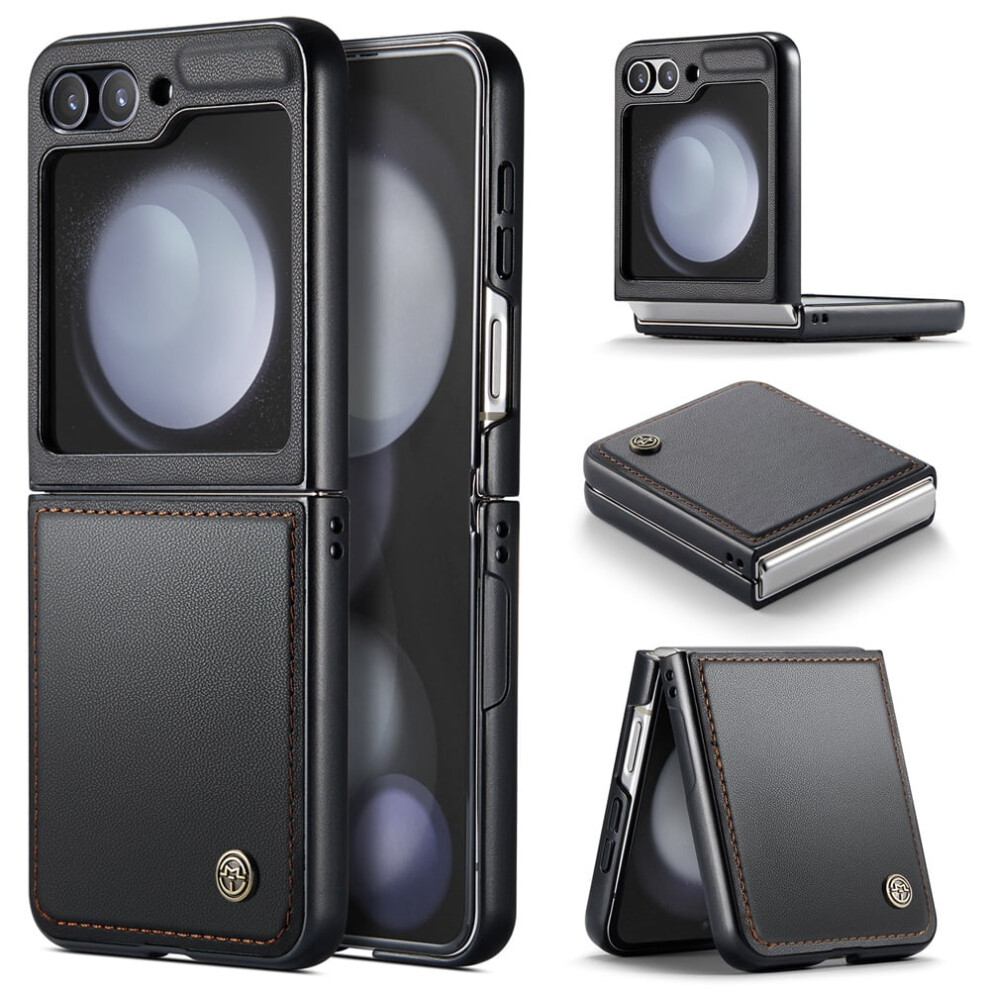 Caseme Leather Wallet Case For Samsung Galaxy Z Fold5 Black 9130661422741