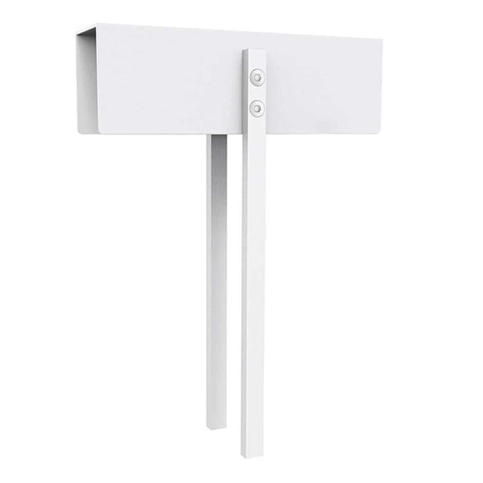 White Metal Bi-Fold Door Lock For Cabinets, No-Drill, 9170372623372