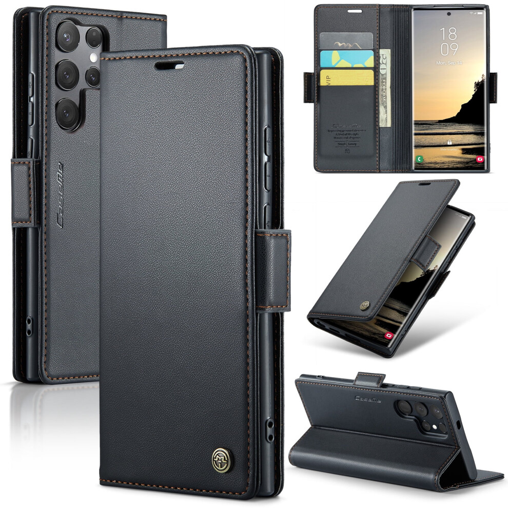 Caseme Leather Wallet Case For Samsung Galaxy S25 Ultra 5G 9130661429061