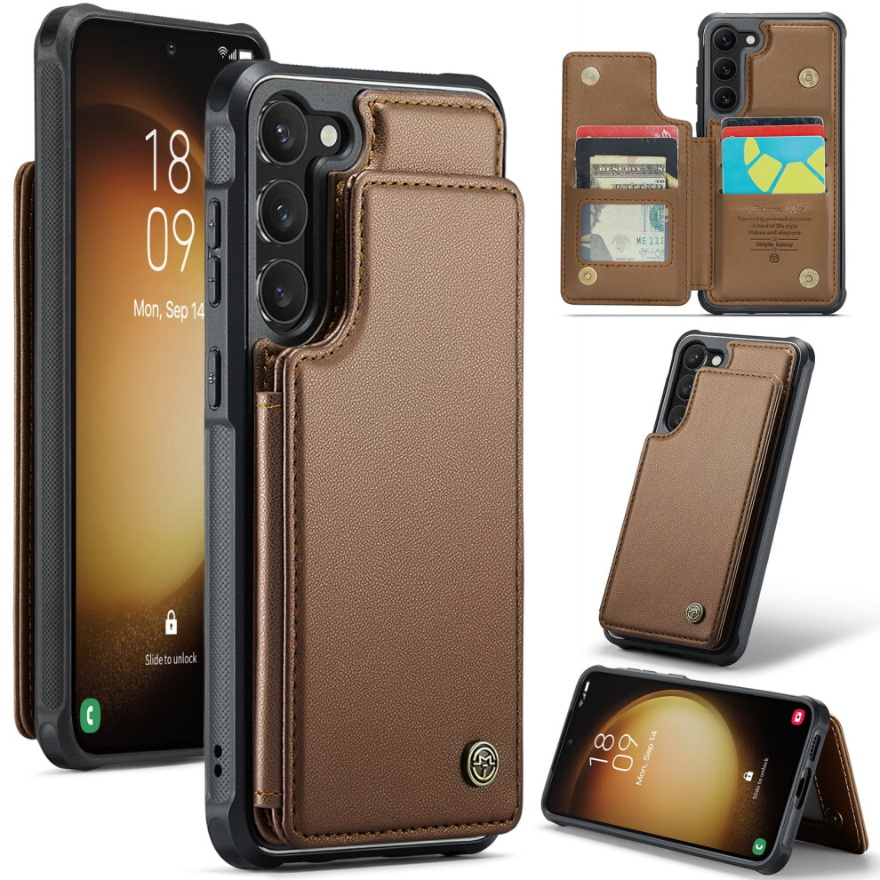 Caseme Leather Wallet Case For Samsung Galaxy S23+ With 9170372635108