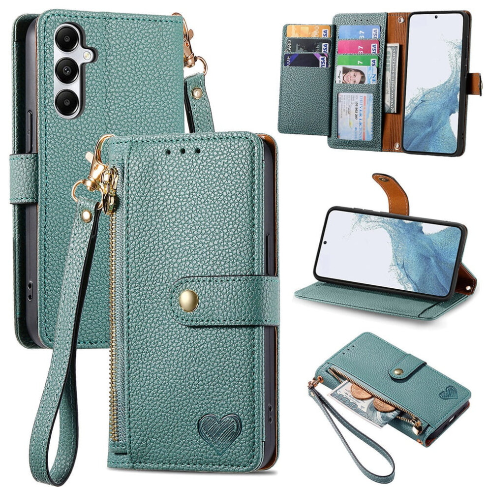 Samsung Galaxy S24+ 5G Leather Wallet Case With Zipper 9170372630929