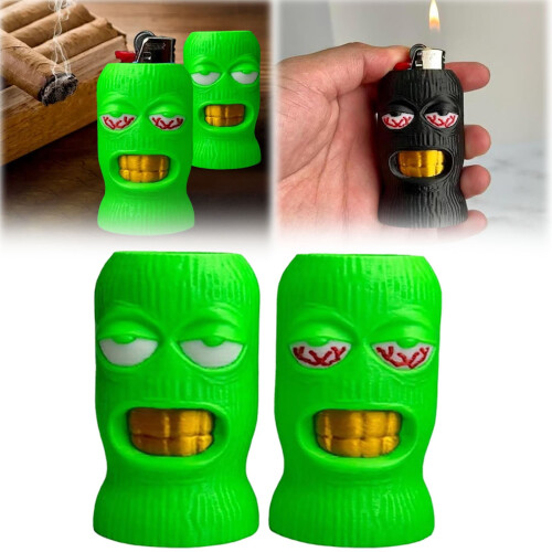 3D Printed Lighter Sleeve Ski Mask Design 2pcs