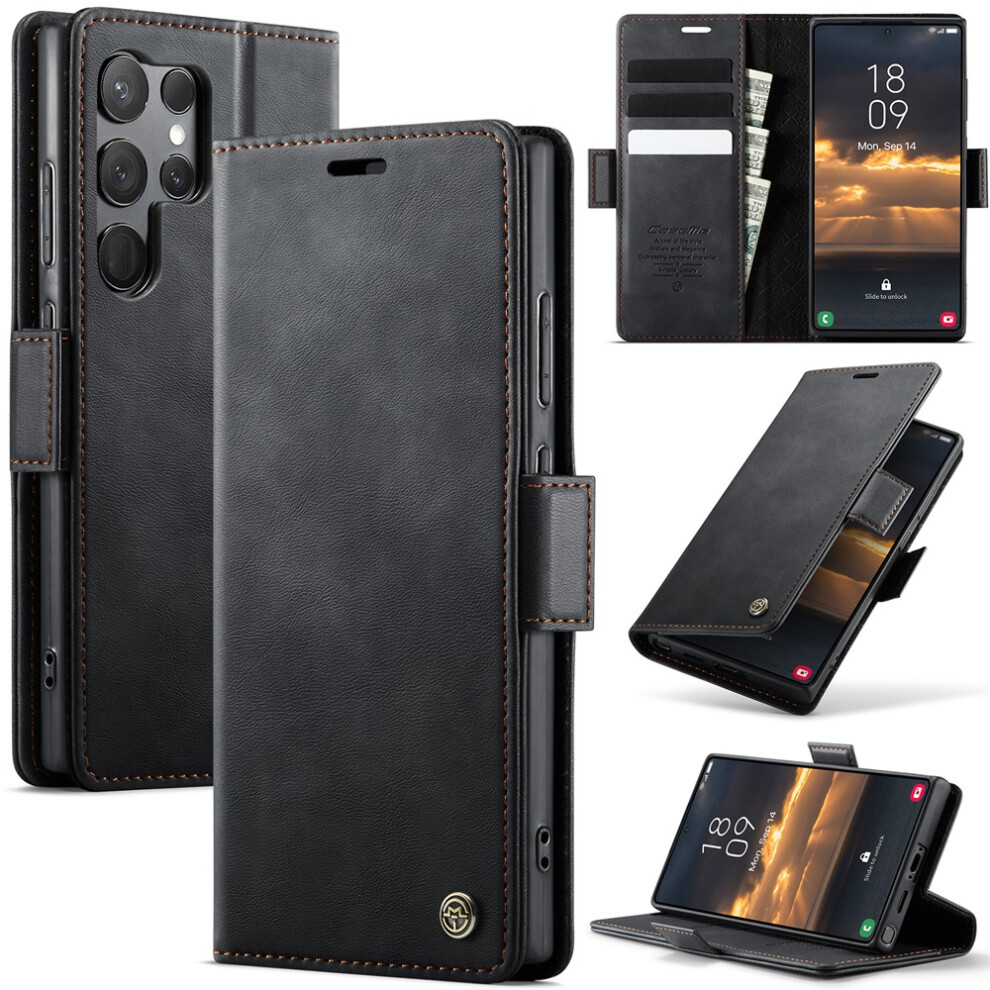 Caseme Calf Leather Wallet Case For Samsung Galaxy S23 9130661424981
