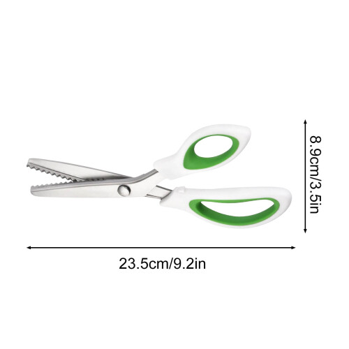 Stainless Steel Lace Scissors Triangular Serrated 1 Pair 1