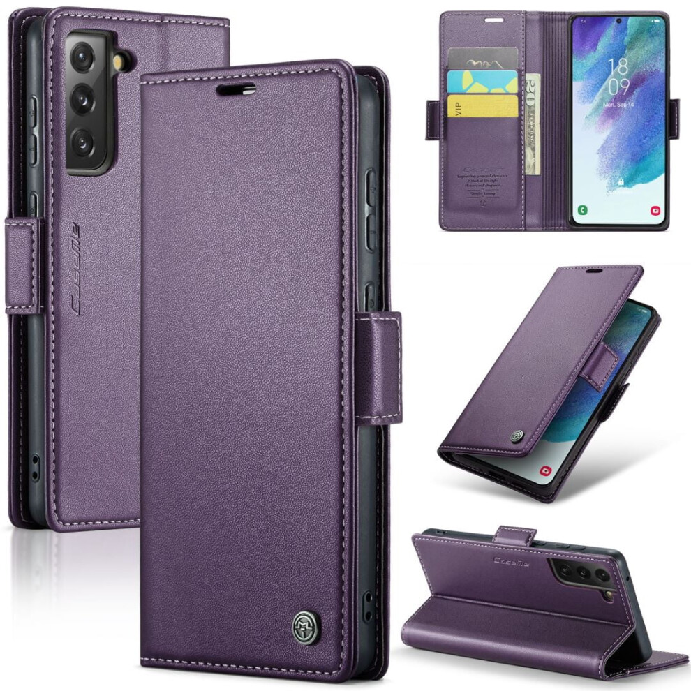 Caseme Wallet Case For Samsung Galaxy S21 Fe Leather Rfid 9170372633715