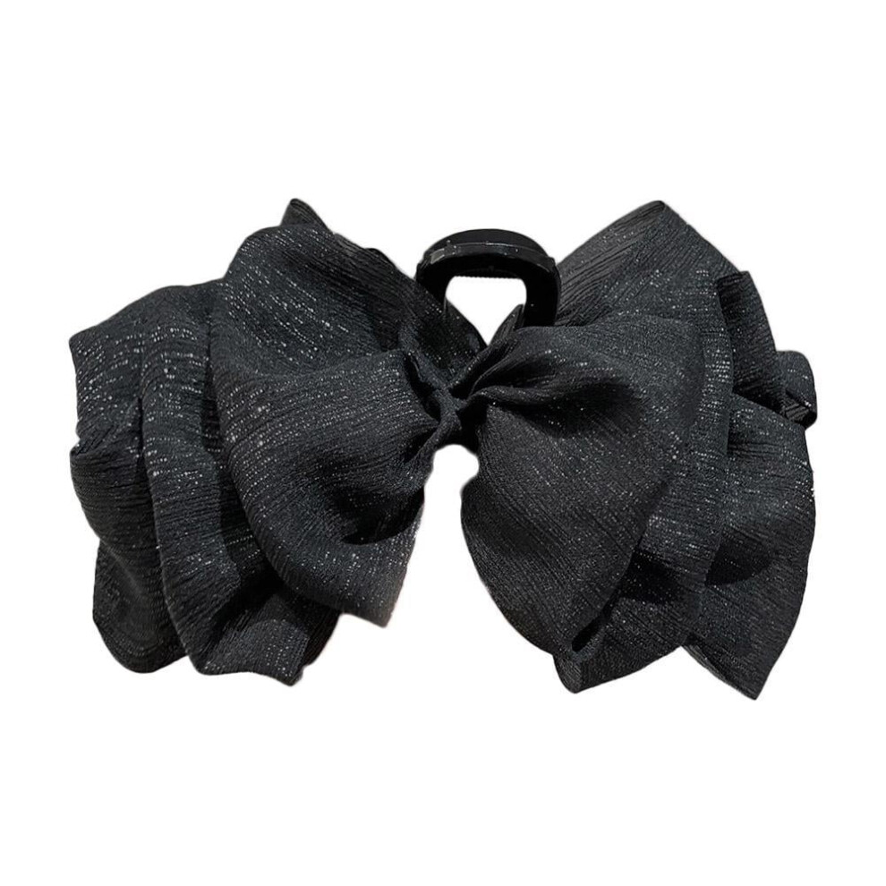 Mesh Bow Tie Hair Clip Large Butterfly Design 1 Piece