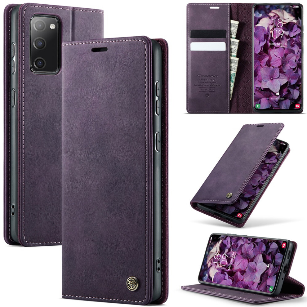 Caseme Calf Leather Wallet Case For Samsung Galaxy S20 Fe 9165521185764
