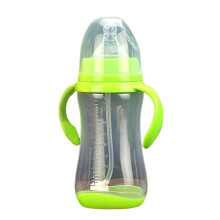 Sippy Straw Bottle Narrow Spill-Proof PP Handles Weighted