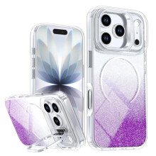 iPhone 17 Pro Max 6,9 inch met glittergradiënt, slank model en magnetische sluiting