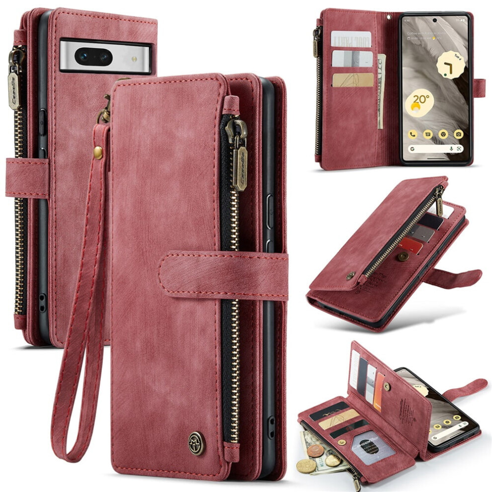 Caseme Wallet Case For Google Pixel 7A Pu Leather Magnetic 9180435678034