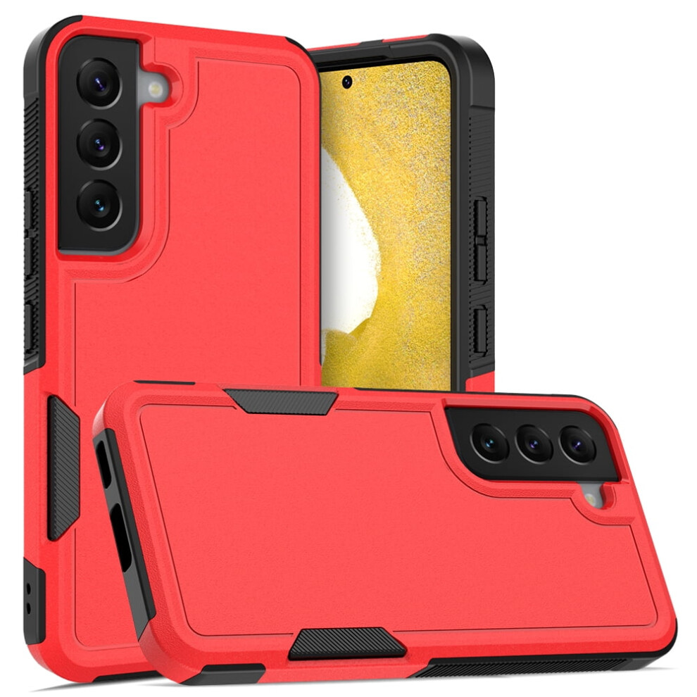 Defender Case For Samsung Galaxy S22 5G 6.1" Rugged Red 9165521196364