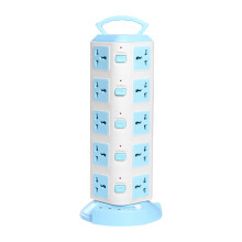 Vežová predlžovačka s 20 zásuvkami a 3 USB portami, biela