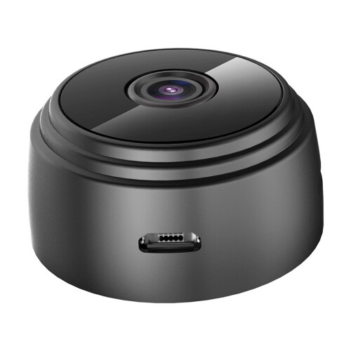 Webcam sem fio A9 1080P com detecção de movimento e modo noturno.