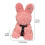Foam Bunny Valentine's Day Gift Rose Cuddle Bunny 2