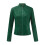 grüne, offene Damen-Lederjacke, kurz 7