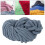 Chunky Chenille Yarn Dark Gray Super Bulky 1