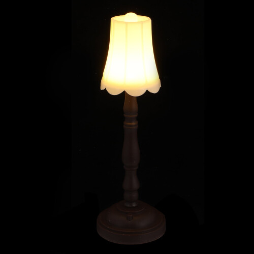 Mini gulvlampe hvit til dukkehus micro-scape 1 stk.