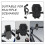 Motorcycle phone mount for electric scooter black1set 7