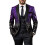 Glitzernder Herren-Smoking, Slim Fit, Polyester 1