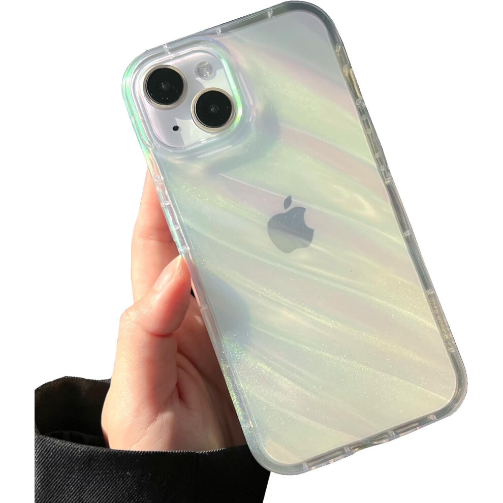 Iphone 13 And 14 Clear Curly Wave Case 6.1 Inch Water 9180435671837