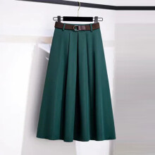 Női drapézott midi szoknya egyszínű A-vonalú nejlon spandex