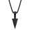 Ανδρικό κολιέ μενταγιόν Arrowhead vintage alloy μαύρο 2