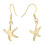 Gold SeaStar Drop Earrings Gold Plated 1 Pair 1
