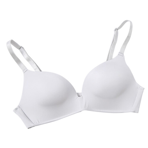 Bralette sin costuras con copas triangulares y sin aros.