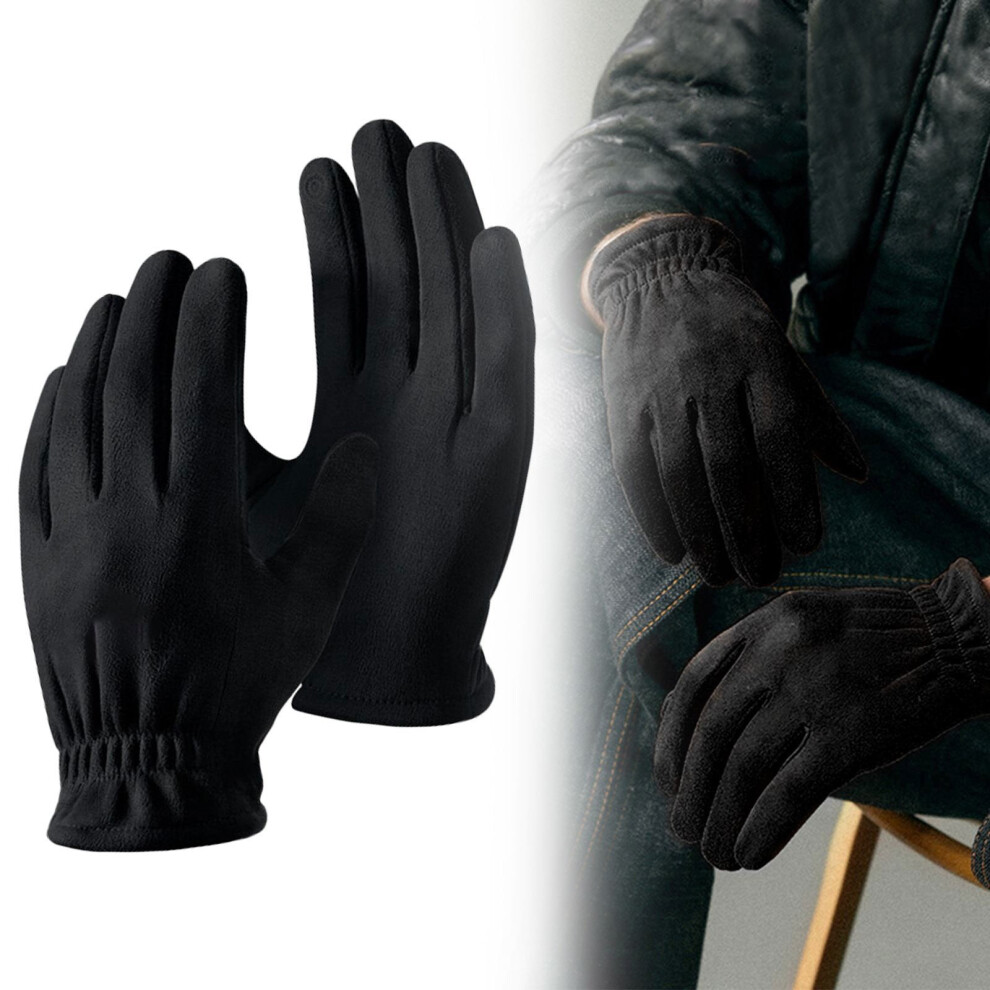 Work Gloves Winter Insulated Leather Thick Thermal 9170372643165