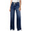 Γυναικείο τζιν τζιν με ψηλή μέση και ελαστικό φαρδύ μπατζάκι Vintage Y2K 1