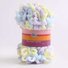 Chenille Loop Yarn Puffy Chunky Soft Light 1 Roll 26ft