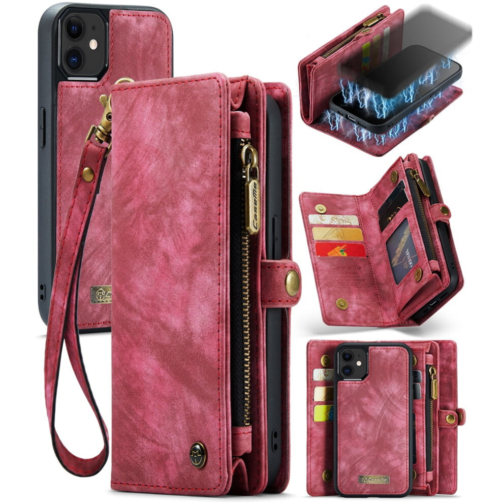 Caseme Leather Wallet Case For Iphone 12 Mini With 8-Card 9180435672735